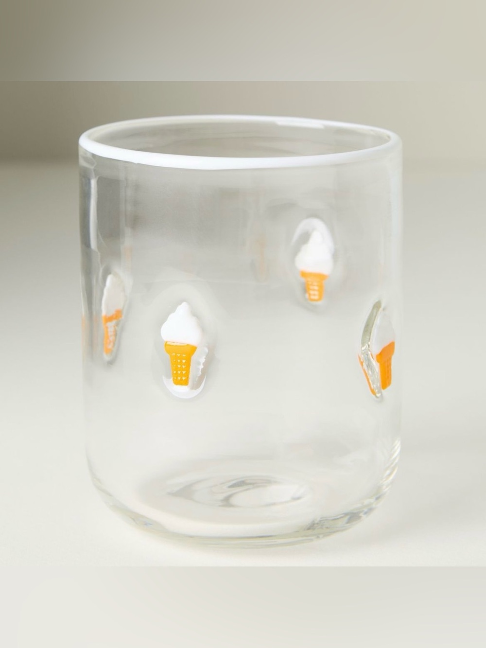 ANTHROPOLOGIE Icon Soft Serve Cone Glass